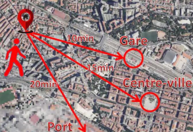 Appartamento Proche Hyper-Centre Et Gare Tolone Esterno foto